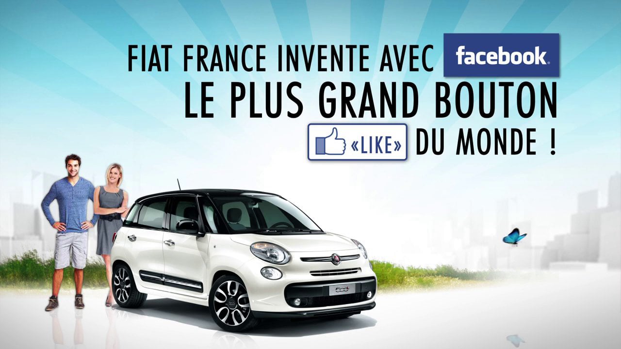 Le big like Facebook de FIAT